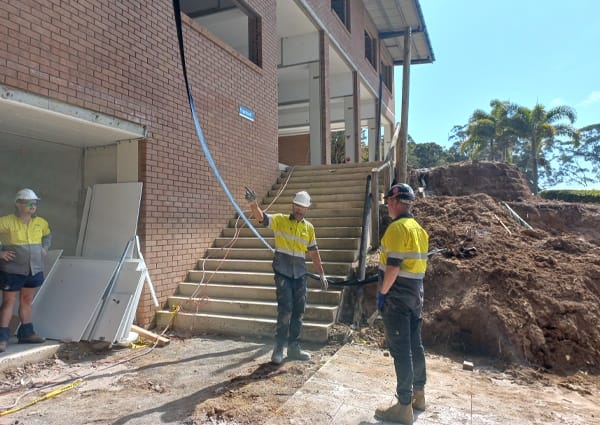 Demolition Workers On Site